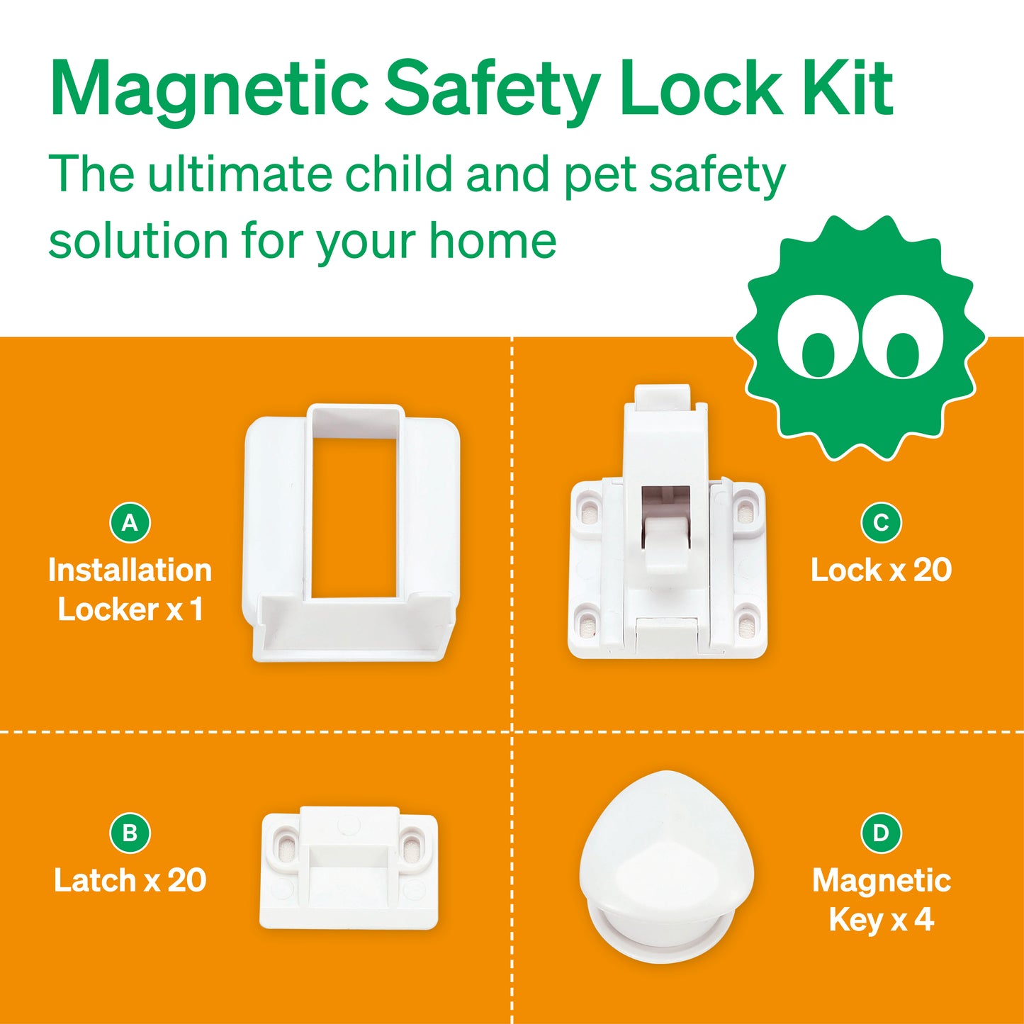 Magnetic Child Safety Cabinet Locks