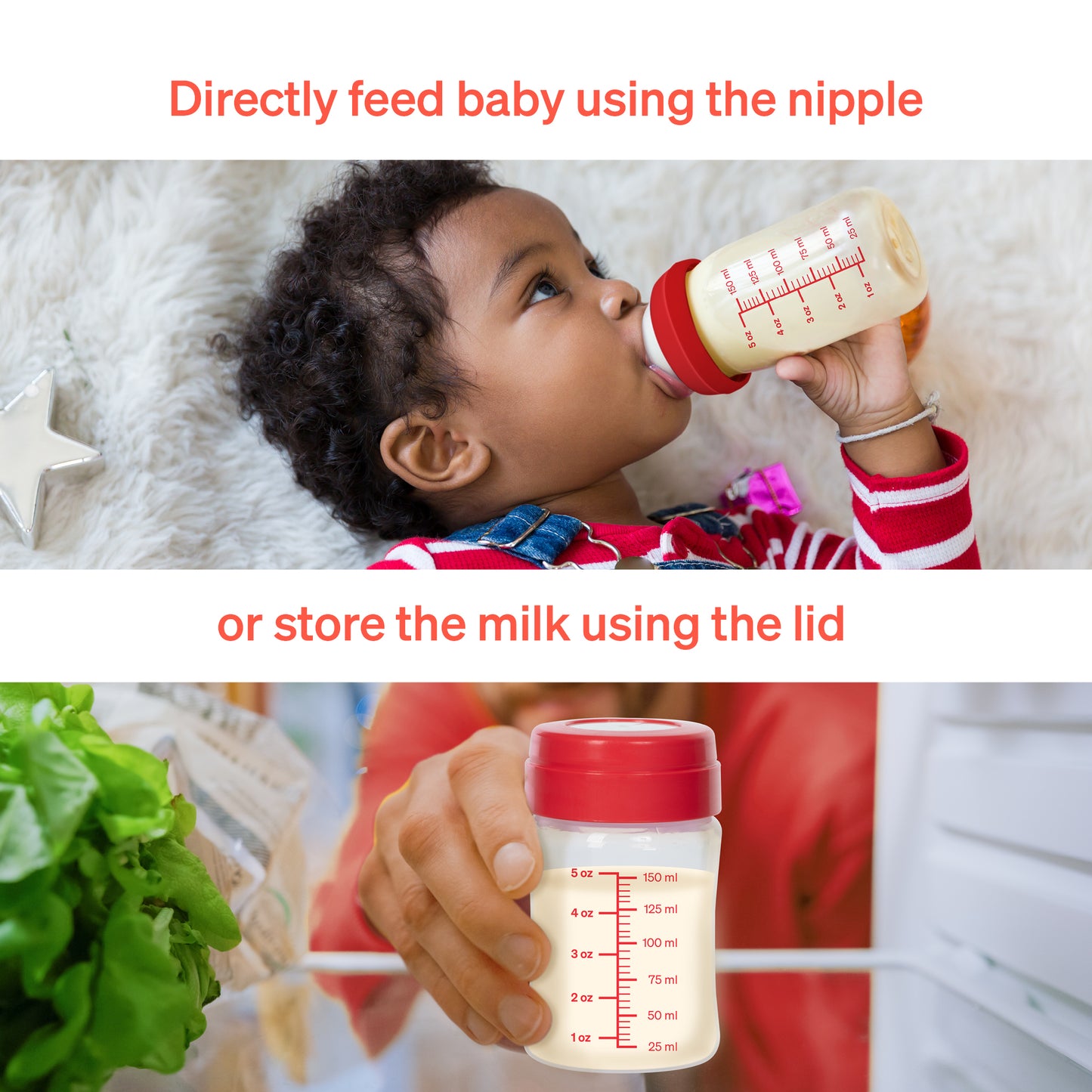 Manual Breast Pump with Extra 3 Breastmilk Storage Bags