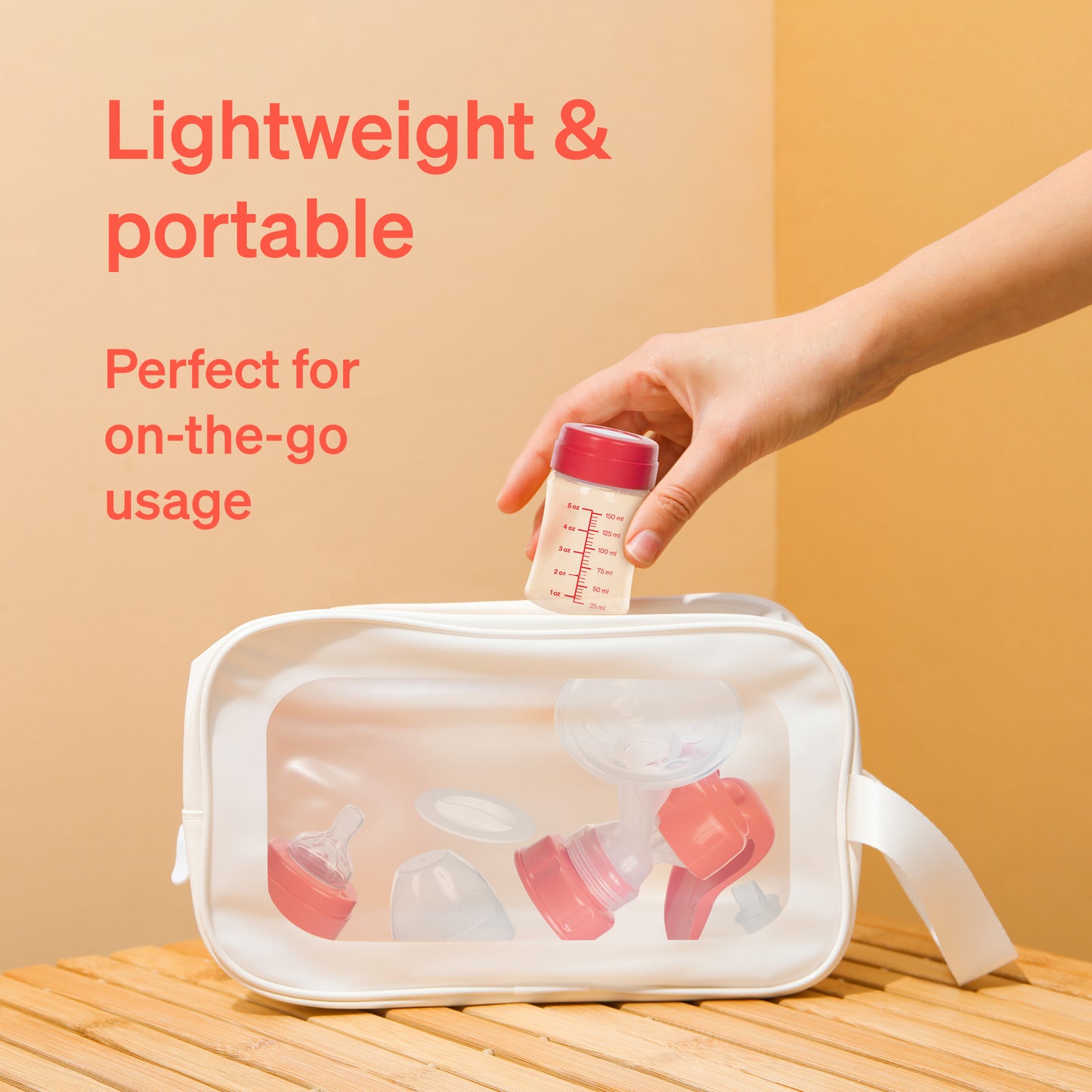 Manual Breast Pump with Extra 3 Breastmilk Storage Bags